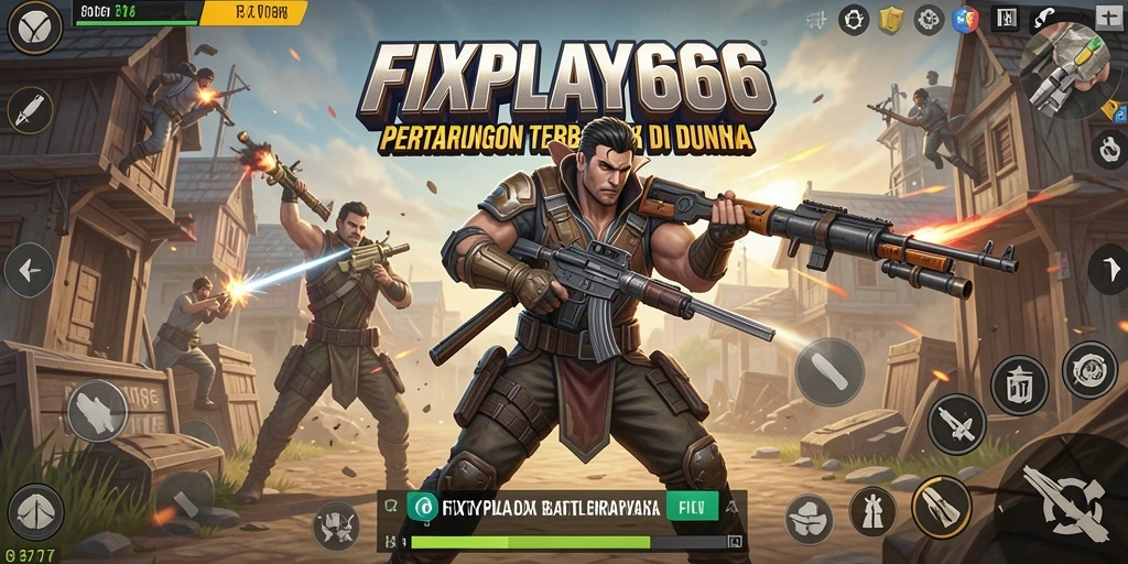 Gameplay epik dari FIXPLAY666 yang menampilkan pertempuran Battle Royale.