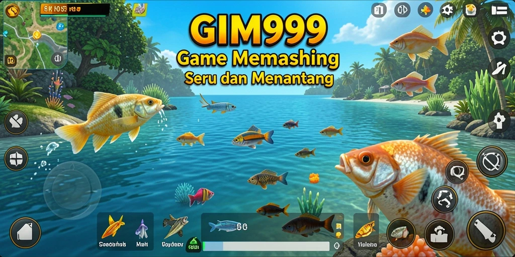 Tangkapan ikan yang memukau dalam GIM999 saat gameplay berlangsung.