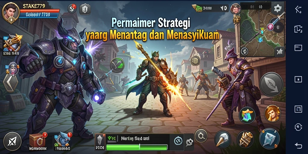 Tampilan menarik dari gameplay strategis STAKE779 yang menanggapi tiap keputusan pemain.