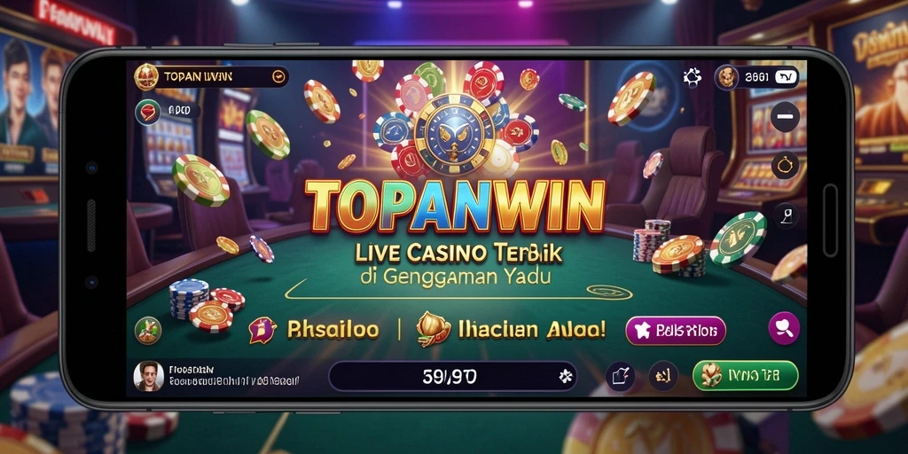 Tampilan permainan Live Casino di TOPANWIN yang memukau.